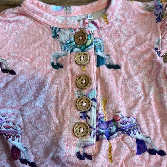 Posh peanut Claudine carousel horse short romper 3-6 months shorty - Picture 4 of 6